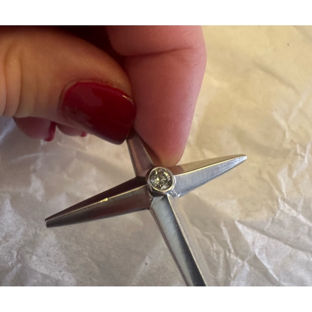 Silver Star Pendant with Gemstone
